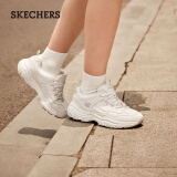 斯凯奇（Skechers）经典老爹鞋休闲增高运动女鞋8730076WHT白色37.5