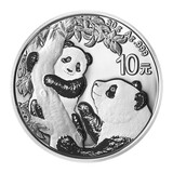 金永恒 2000年-2025年熊猫银币含银量99.9%银 熊猫币纪念币 2021年熊猫银币30克单枚
