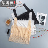 珍妮弗日记裹胸女防走光抹胸内衣薄款夏天打底内搭裸胸围胸蕾丝背心