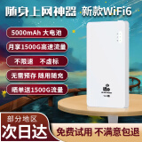 绅笙随身可移动wifi无限流量2024款随行便携式路由器热点上网卡全网通充电宝二合一wifi6无线wi-fi 【5000毫安】展锐8核5Ghz+WiFi6顶配