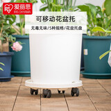 爱丽思（IRIS）加厚移动托盘花盘垫底座万向轮托盘花盆底盆托底盘 【白色】MP250