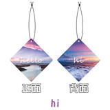 YIRAN SPACE汽车必备用品车载香薰固体出风口香水古龙味潮牌香片定制企业礼品