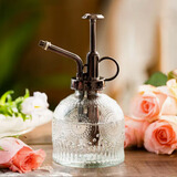 恰好时光玻璃园艺雾化喷壶气压式盆栽多肉浇花壶小号洒水壶浇花器 透明