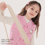 Hello Kitty女童马甲儿童背心棉春装保暖2025新款洋气针织马夹秋季外穿童装 深粉碎花513057 120 CM适合115-125