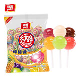 雅客扭结天天棒棒糖桶装水果味怀旧糖果小孩儿童棒棒糖批发休闲 集锦味252g1袋（约23支）