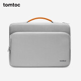 tomtoc电脑包手提笔记本包男女14英寸商务防震苹果16寸MacBook Pro/Air 灰色 15英寸