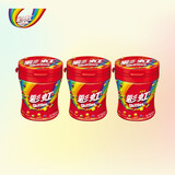 彩虹糖果 送女友趣味 复古休闲零食 六一儿童节礼物 原果味120克*3瓶