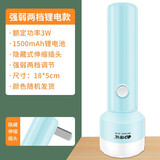 康铭LED手电筒充电式小型户外照明电筒强光超亮多功能便捷远射应急小手电小电筒野营露营迷你电筒停电家用 KM-8910(3W-1500毫安锂电-白色)