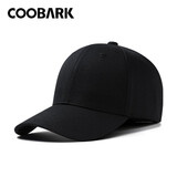 COOBARK棒球帽子男女弯檐鸭舌帽户外休闲太阳帽韩版潮纯色光板经典四季款 经典百搭黑色/男女同款 均码 可调节55-60cm