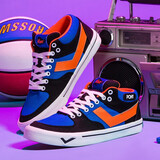 PONY/波尼中低帮滑板鞋ATop时尚男运动透气板鞋韩版硫化休闲鞋 蓝色（男） 41