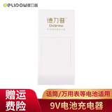 德力普（Delipow）充电器 9V/9伏/6f22方形电池充电器 2槽智能快充转灯