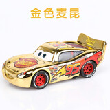 森越赛车总动员合金玩具车闪电麦昆大合集黑风暴儿童汽车玩具总动员 金色麦昆
