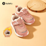 卡特兔学步鞋男童冬季运动鞋女宝宝婴儿加厚加绒保暖鞋棉鞋XCE26