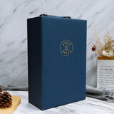 拉菲拉菲红酒礼盒 礼品 【不含酒】送礼礼品 拉菲双支蓝色皮盒礼盒