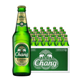 泰象（Chang Beer）泰国原装进口 双象象牌 泰国大象啤酒 咖啡拉格啤酒瓶装整箱 泰象啤酒320ml*24瓶