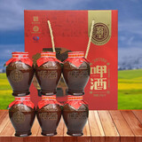 宕府王渠县特产宕府王张呷酒低度高粱白酒砸酒甜酒冲泡杂酒罐装120gX6瓶 礼盒装送红糖720g6瓶
