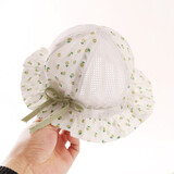 贝娜茜婴儿帽子夏季薄款女宝宝男遮阳防晒渔夫帽网格韩版太阳帽渔夫帽可调夏天 PM510-网格款-薄荷绿 3-18个月（40-48CM）