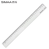 西玛（SIMAA）30cm办公尺子 高考 通用直尺小学生 初高中生学生文具绘图直尺 19869