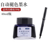 烂笔头自动褪色消失墨水凹槽练字帖墨囊钢笔练字用会褪色可消失魔幻非碳素墨水 褪色墨水/1瓶【练字钢笔1支】