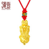 绳奇黄金貔貅吊坠男款999足金皮丘吊坠女本命年红绳项链送父亲节礼物 红绳款 大款貔貅金重：2.81-2.90g