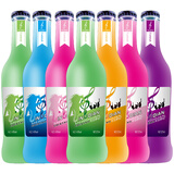 零点梦幻鸡尾酒8瓶*275ml透明玻璃瓶3.8度预调酒饮料酒低度酒微醺水果洋酒 磨砂瓶【4.8度】手感好有档次 8瓶*多口味混发