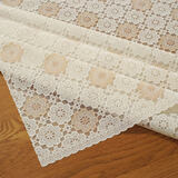 锦藤家居 桌布防水防油免洗塑料餐桌布茶几布长方形防滑PVC台布防尘桌垫 守望米褐 90*150cm