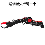 钓之屋 鬼手可折叠式控鱼器太空铝控鱼钳路亚夹鱼钳钓鱼工具多功能控鱼钳起鱼器 鬼手可折叠控鱼器(红黑色)