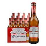 百威（BUDWEISER）拉格啤酒 经典纯正330ml*12瓶 330mL 12瓶 无原箱