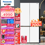 松下（Panasonic）冰箱510升家用冰箱十字对开门冰箱无霜智能WIFI银离子电冰箱磨砂白优选NR-ED51CTA-W