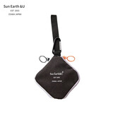 sun earth&u日本零钱包多功能迷你耳机收纳卡包轻便时尚网红INS钱夹礼物 黑色