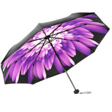 天堂伞雨伞遮阳伞太阳伞防晒防紫外线折叠伞晴雨伞两用胶囊便携迷你伞 （双层伞布）紫色