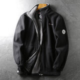 铺路鹰挪威功能性户外防寒有大码秋冬男士保暖摇粒绒抓绒衣夹克 黑色 XS（110-130斤左右）