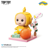 TOP TOY中国积木天线宝宝方头仔模型摆件拼插玩具 生日礼物 拉拉