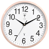 北极星（POLARIS）挂钟 客厅时尚自动对时创意电波钟时钟智能钟表30cm浅金电波