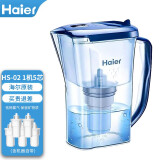 海尔（Haier） 净水器净水壶滤水壶家用自来水净水器过滤器HS-02\/06滤水器 海尔滤水壶（HS-02）1机5芯