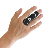AQ篮球指关节护指套装备运动护具黑色直筒款B30911S/M指围5.7-6.8cm