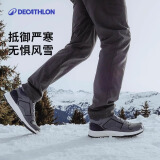 迪卡侬（DECATHLON）雪地靴男冬季户外防水保暖棉鞋徒步鞋加厚雪靴男徒步鞋男 灰色 43