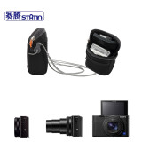 赛腾（statin）BD027A 单电微单相机包 外形小巧保护层厚实背后可插手机 适合于小薄卡式微单相机 黑卡ZVE10