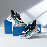 史努比（SNOOPY）童鞋儿童运动鞋秋冬款男童减震女童宝宝休闲透气耐磨跑步鞋 069网布灰黑（春秋款） 32 码适合脚长18.9-19.4cm