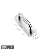 乐太家加厚不锈钢大门拉手木门明装把手推拉板防火门通道门把手逃生扶手 圆形小号