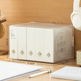 时代良品名片册简约120片CD盒光盘大容量专辑碟片收纳盒创意便携车载CD收纳册 白色120入