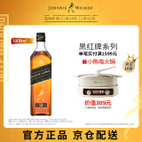 尊尼获加（JOHNNIE WALKER）洋酒 12年黑方黑牌1000ml 苏格兰调和型威士忌 无盒