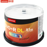 联想（Lenovo）DVD+R刻录盘 DVD-R光盘 空白光盘 4.7G 16速 D5/D9办公系列 DVD+R DL【50片可打印桶装】8.5G 国行