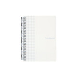 LIHIT LAB.日本LIHIT LAB.喜利HIRAKUNO方格活页线圈本简约大方记事本笔记本商务办公用品学生文具 A6白