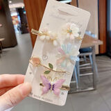 言象韩版网红ins发夹刘海夹头顶发卡小饰品少女可爱边夹鸭嘴夹子头饰 主图【清新】5件