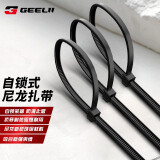 捷立（GeeLii）扎带 多功能自锁式尼龙扎带 扎线理线带 2.5*150mm 100根装 黑色55102