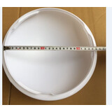 祎琳（yilin）吸顶灯罩 外壳圆形单独灯罩卧室阳台LED工程亚克力阻燃加套件 L全白-罩24.5cm