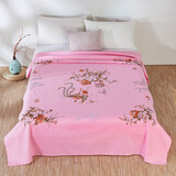 民光（MINGUANG） 民光中式床单国民床单全棉面料全线中式床单 凤穿牡丹-红 245*245cm