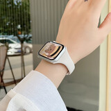 SAE情侣智能手表一对多功能送女友男友心率睡眠监测支付蓝牙接打电话信息提醒多种运动模式时尚腕表 40*小蛮腰奶油白单表