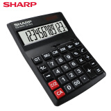 夏普(SHARP)CH-G12/D12/M12 财务会计专用计算器大中小号计算机 黑色 大号尺寸 长210mm 宽155mm